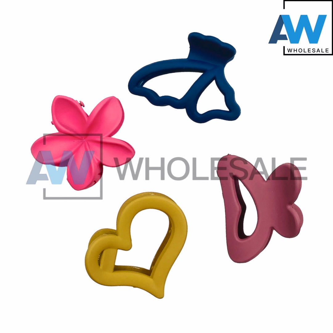 AB-910 (12 pcs) Matte 4 cm Hair Clamps