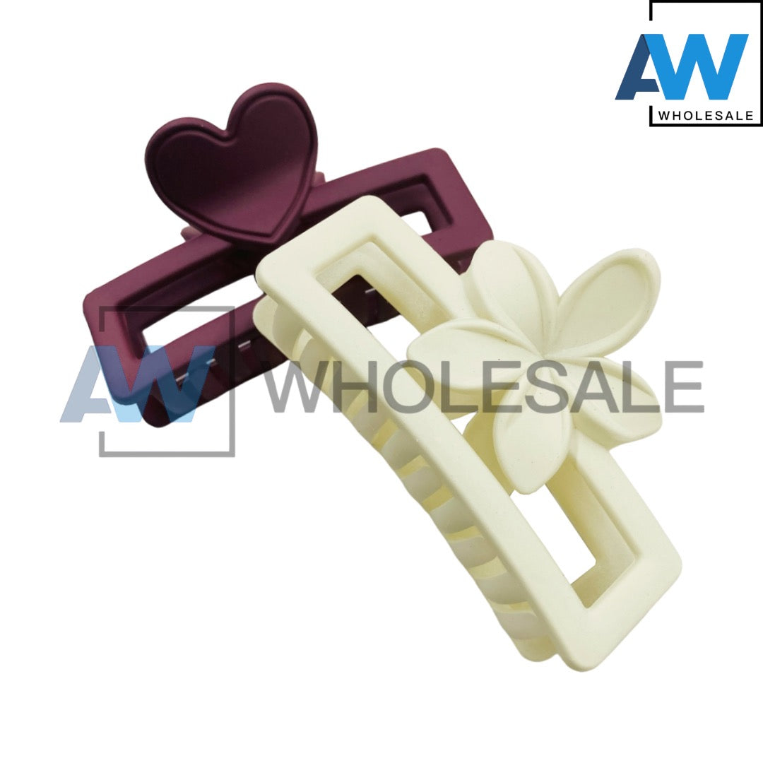 AB-919 (12 pcs) Matte 7 cm Hair Clamps