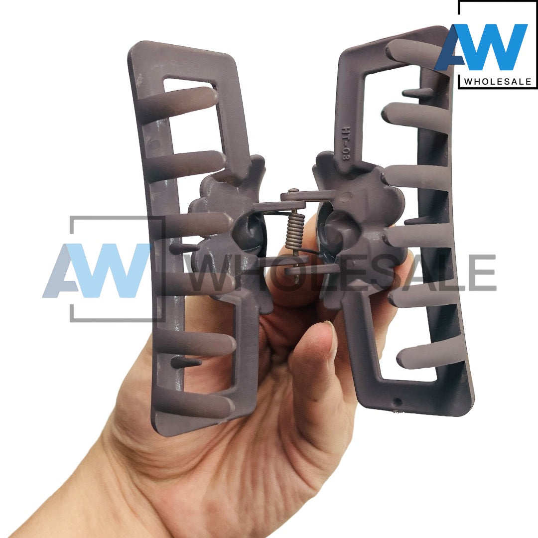 AB-924A (12 pcs) Matte 9 cm Hair Clamps