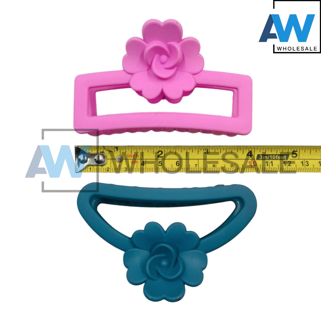 AB-924A (12 pcs) Matte 9 cm Hair Clamps
