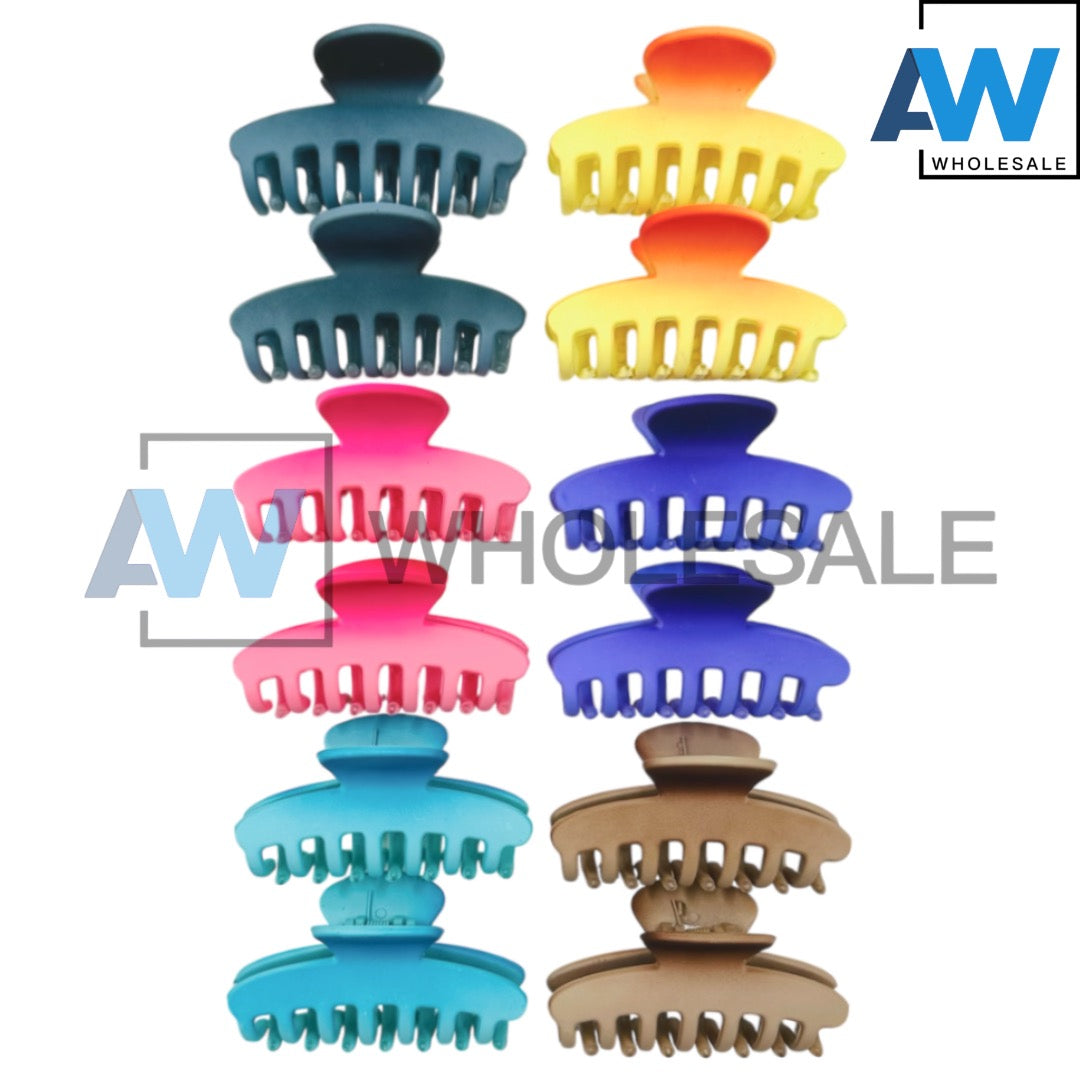 AB-968 (12 pcs) Matte 7 cm Hair Clamps