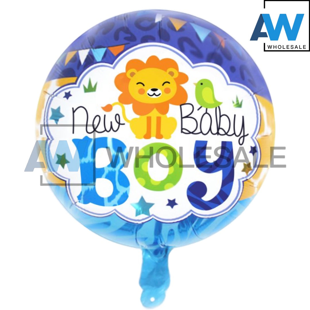 PS-344 (1 pc) Happy Birthday Round Foil Balloon