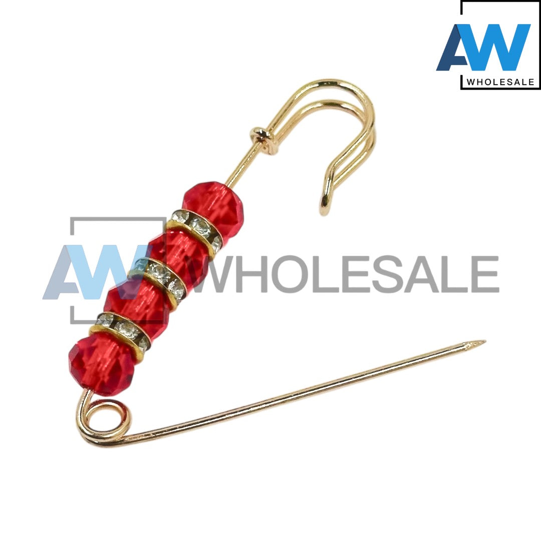 EA-24 (10 pcs) Crystal Gem Brooch Pins