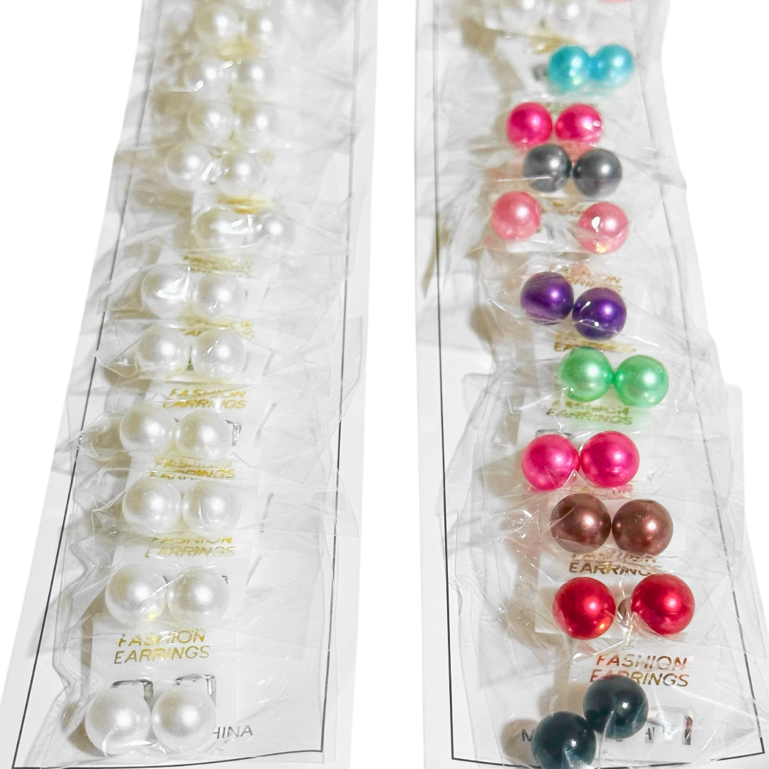 EA-45/EA-46/EA-47 (1 card) Pearl Stud Earrings