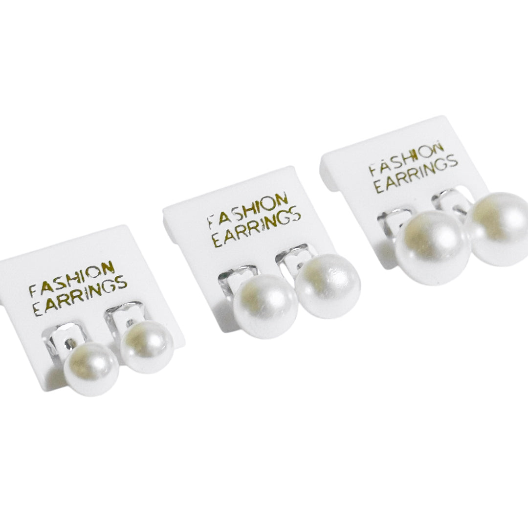 EA-45/EA-46/EA-47 (1 card) Pearl Stud Earrings