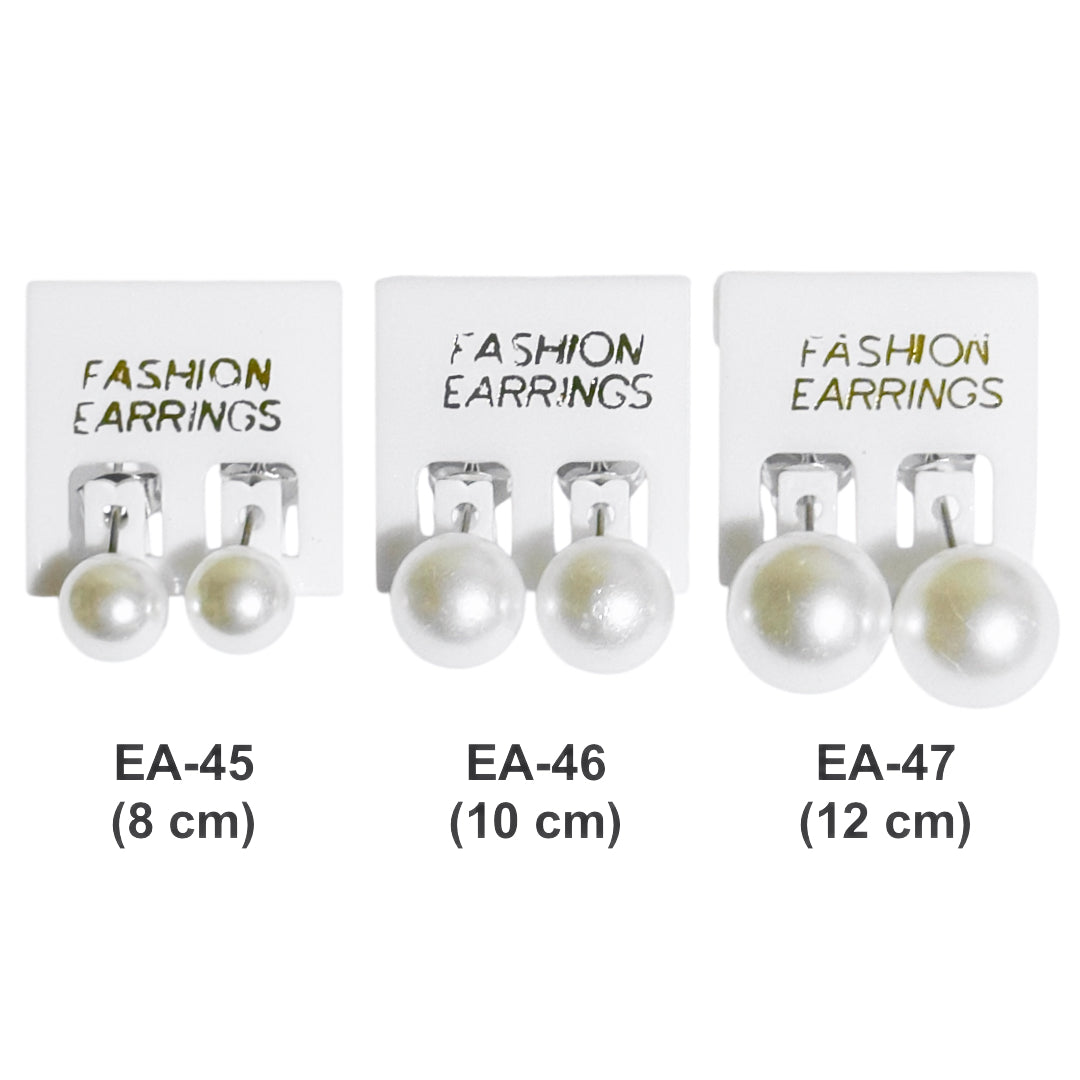 EA-45/EA-46/EA-47 (1 card) Pearl Stud Earrings