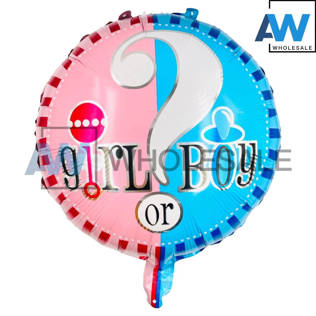 PS-344 (1 pc) Happy Birthday Round Foil Balloon