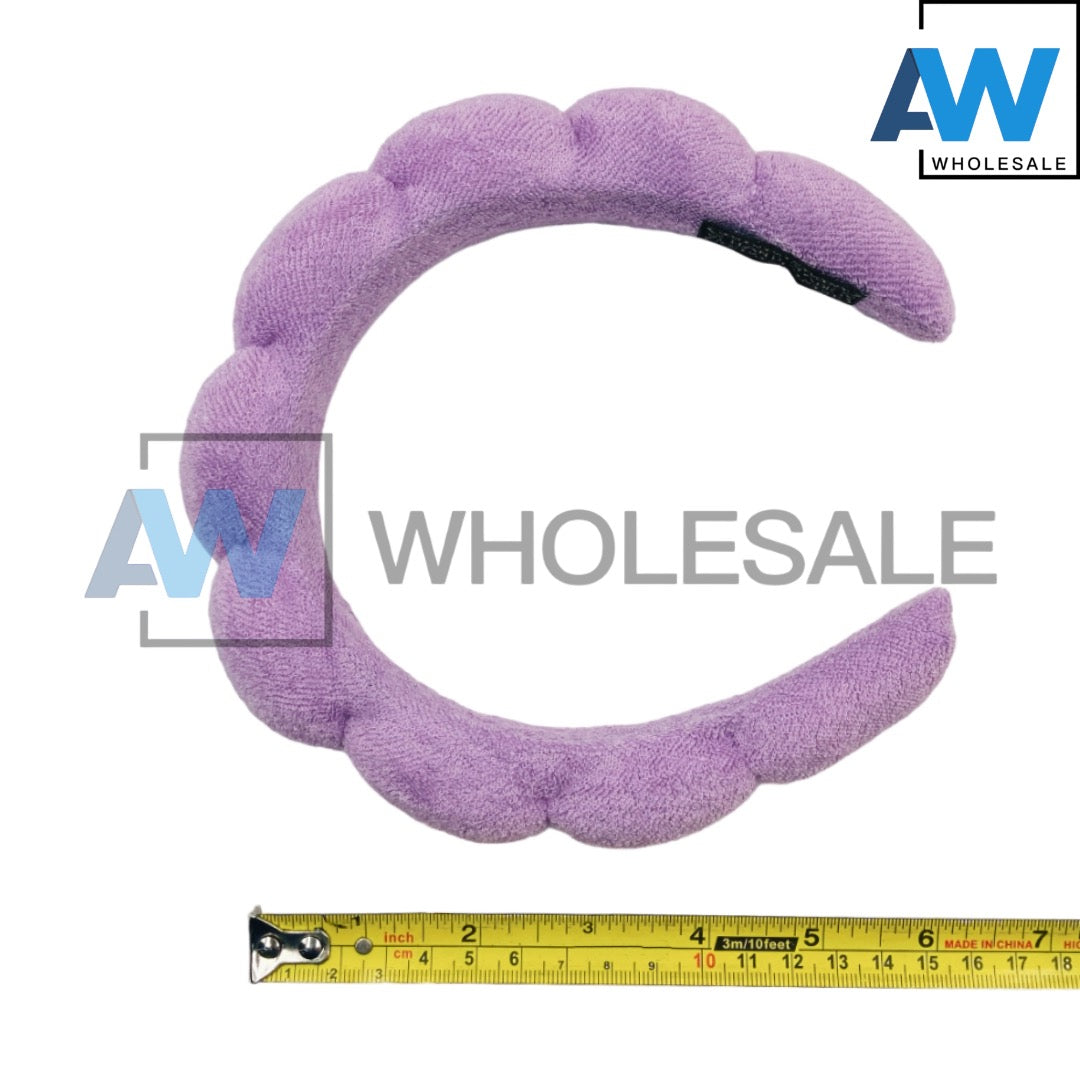 HB-06A (6 pcs) Plush 3 cm Thick Headbands