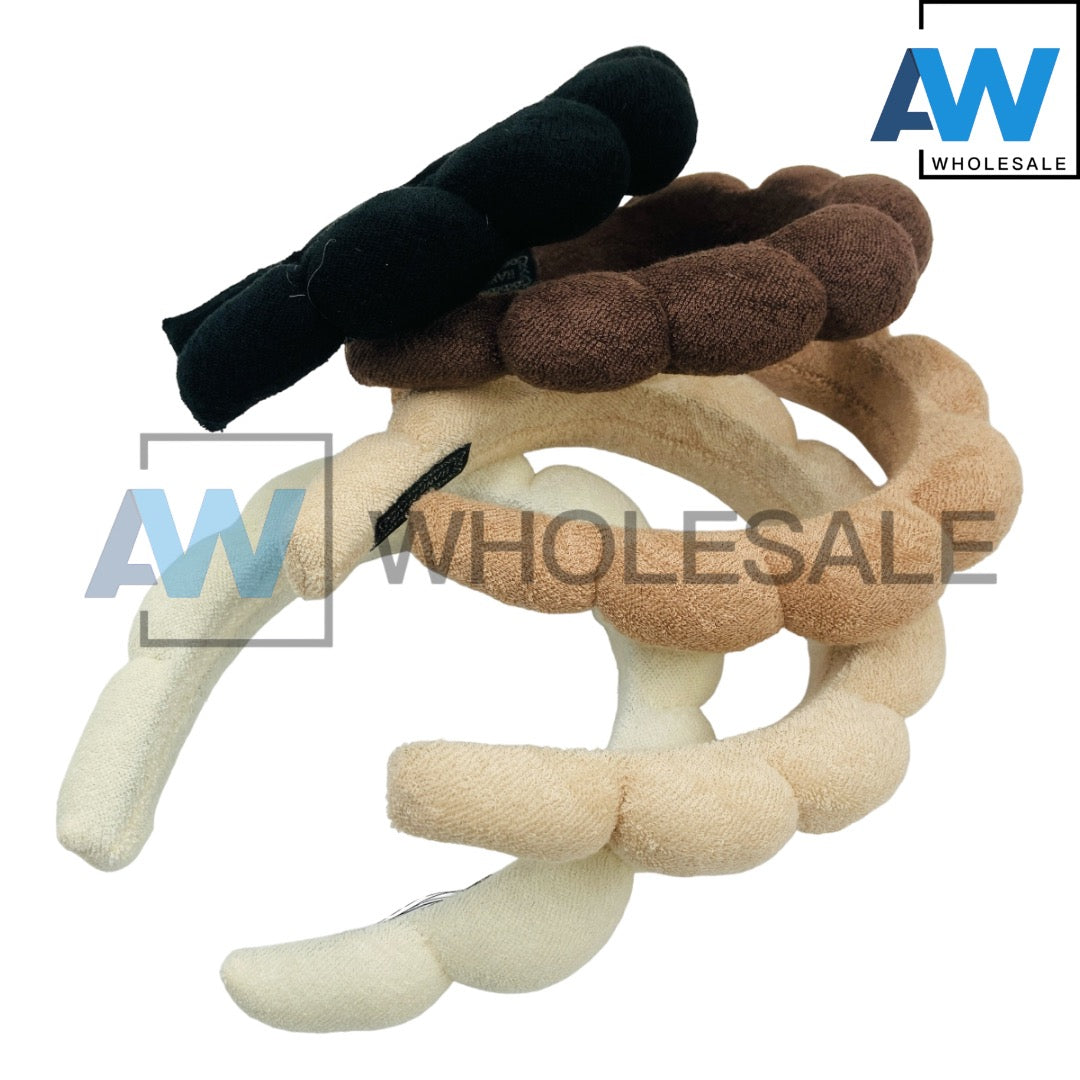 HB-05 (6 pcs) Plush 3 cm Thick Headbands