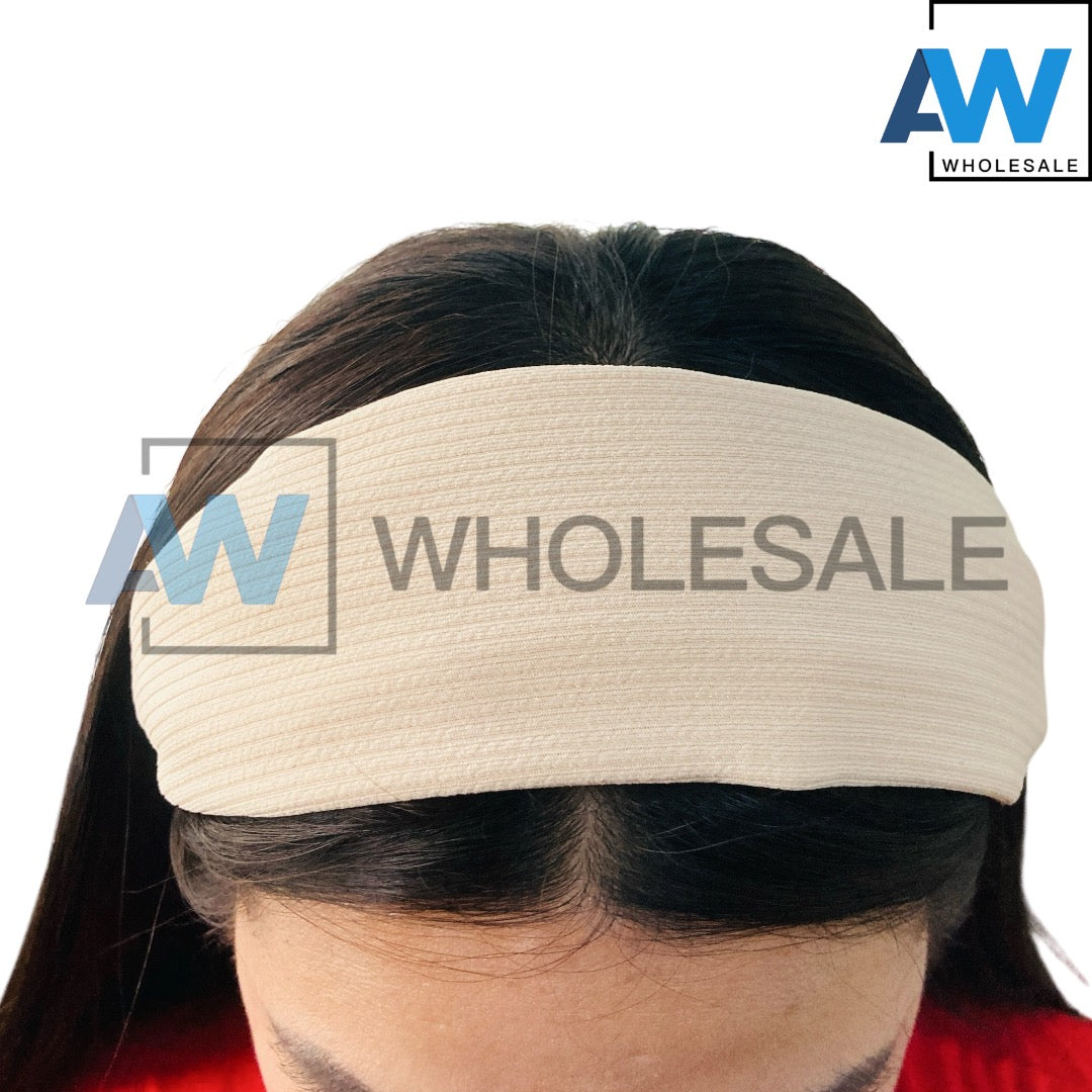 HB-1596 (12 pcs) Fabric 5 cm Thick Headbands