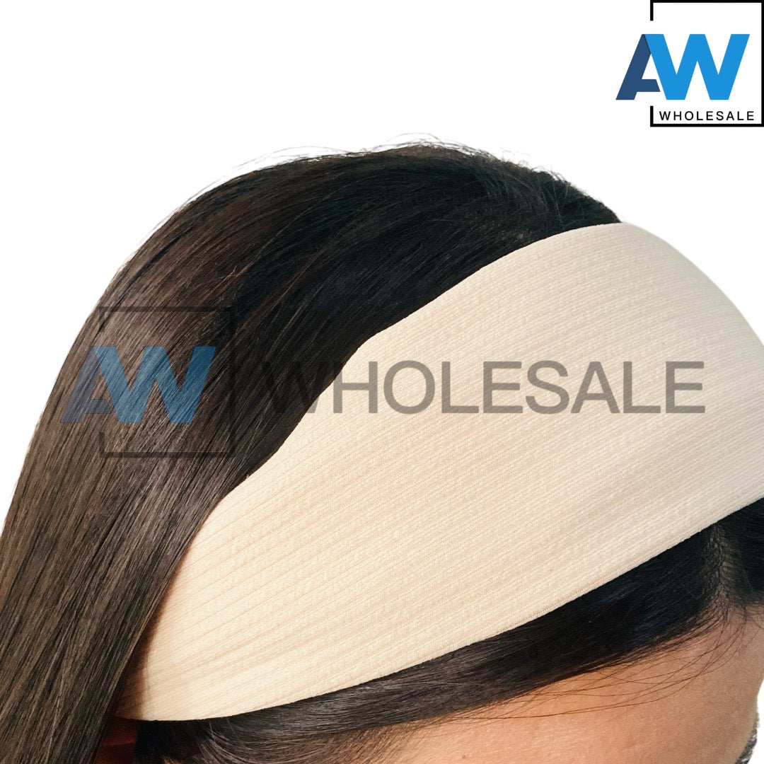 HB-1596 (12 pcs) Fabric 5 cm Thick Headbands