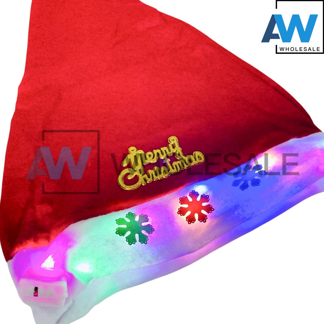 HB-1673 (12 pcs) LED Santa Hat