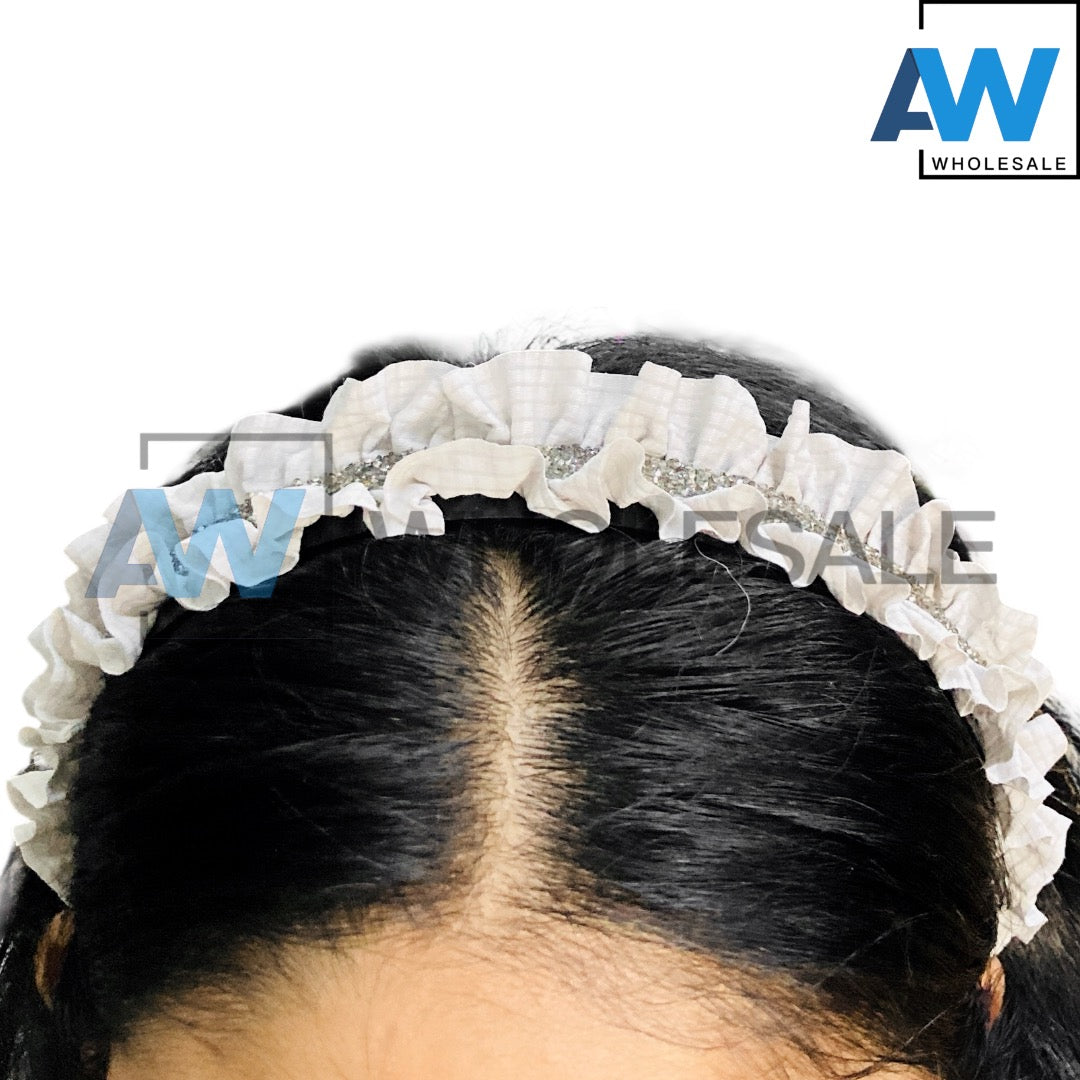 HB-1682 (12 pcs) Pleaded Fabric Headbands