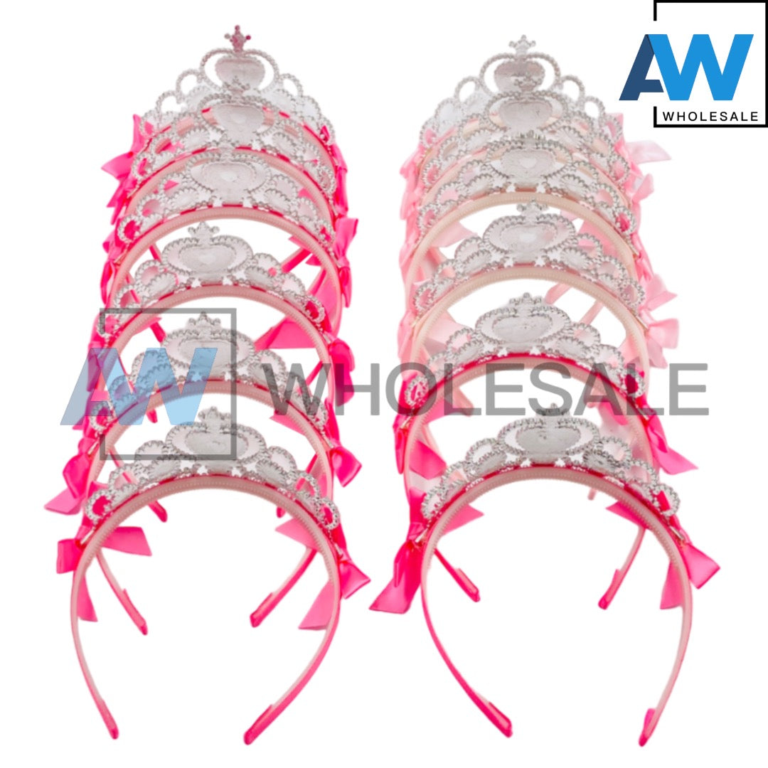 HB-51A (12 pcs) Gem Princess Tiara Headbands