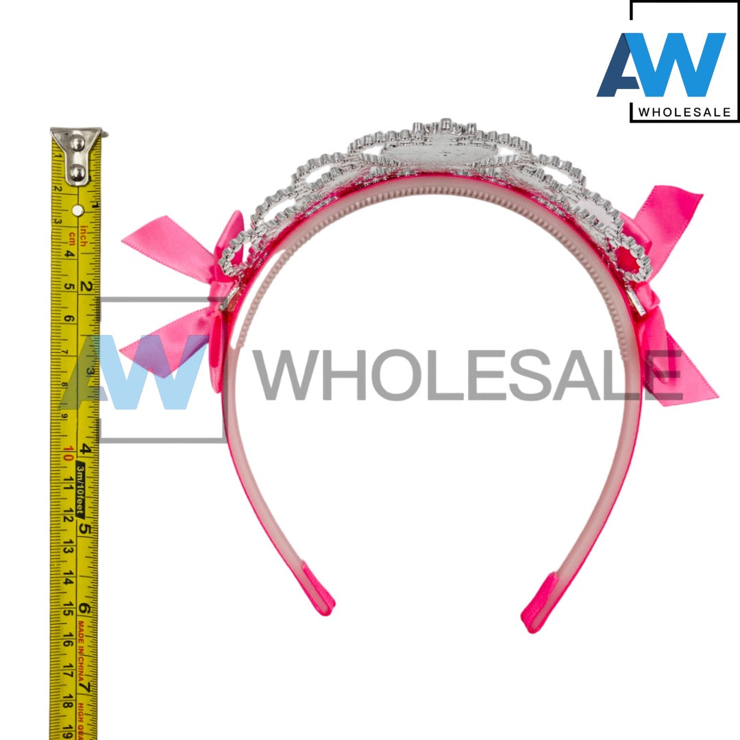 HB-51A (12 pcs) Gem Princess Tiara Headbands