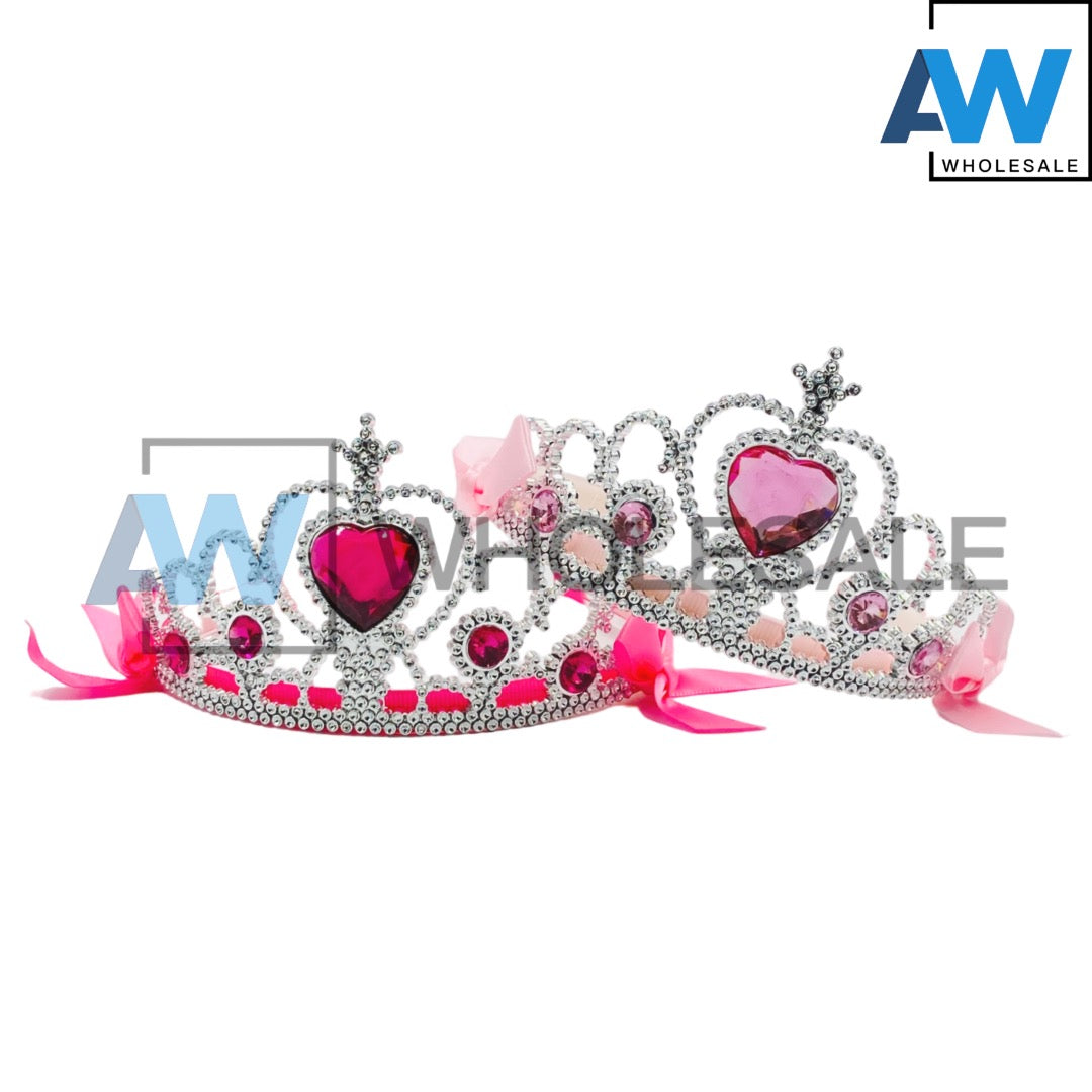 HB-51A (12 pcs) Gem Princess Tiara Headbands