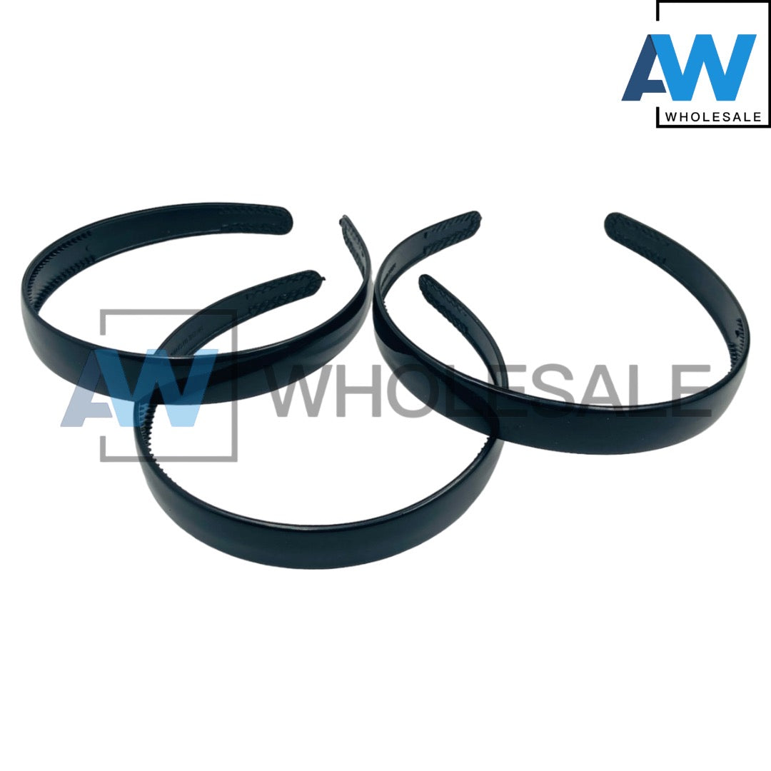 HB-961 (12 pcs) Glossy 2 cm Thick Headbands