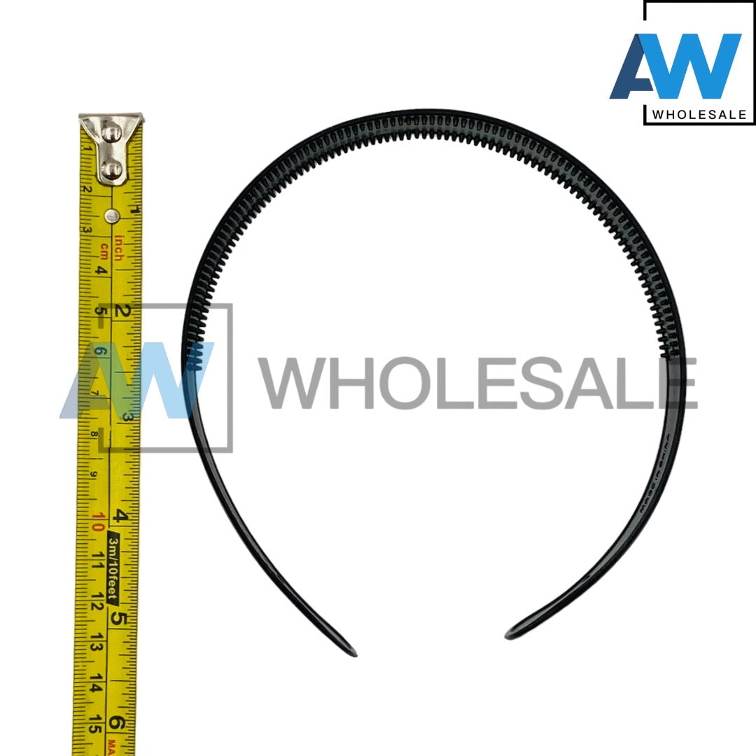 HB-962 (12 pcs) Glossy 3 cm Thick Headbands