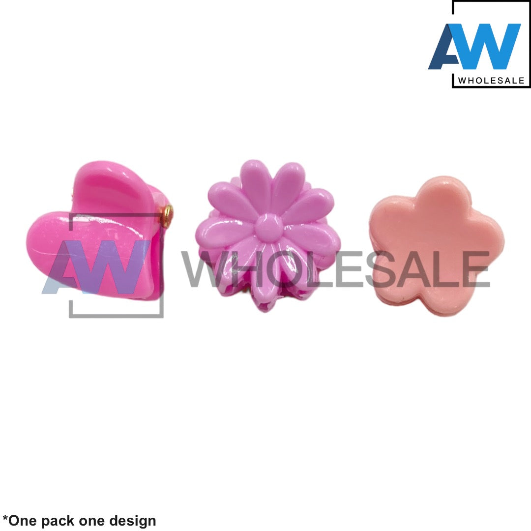 HC-06 (12 cards) 1 cm Hair Clips Set