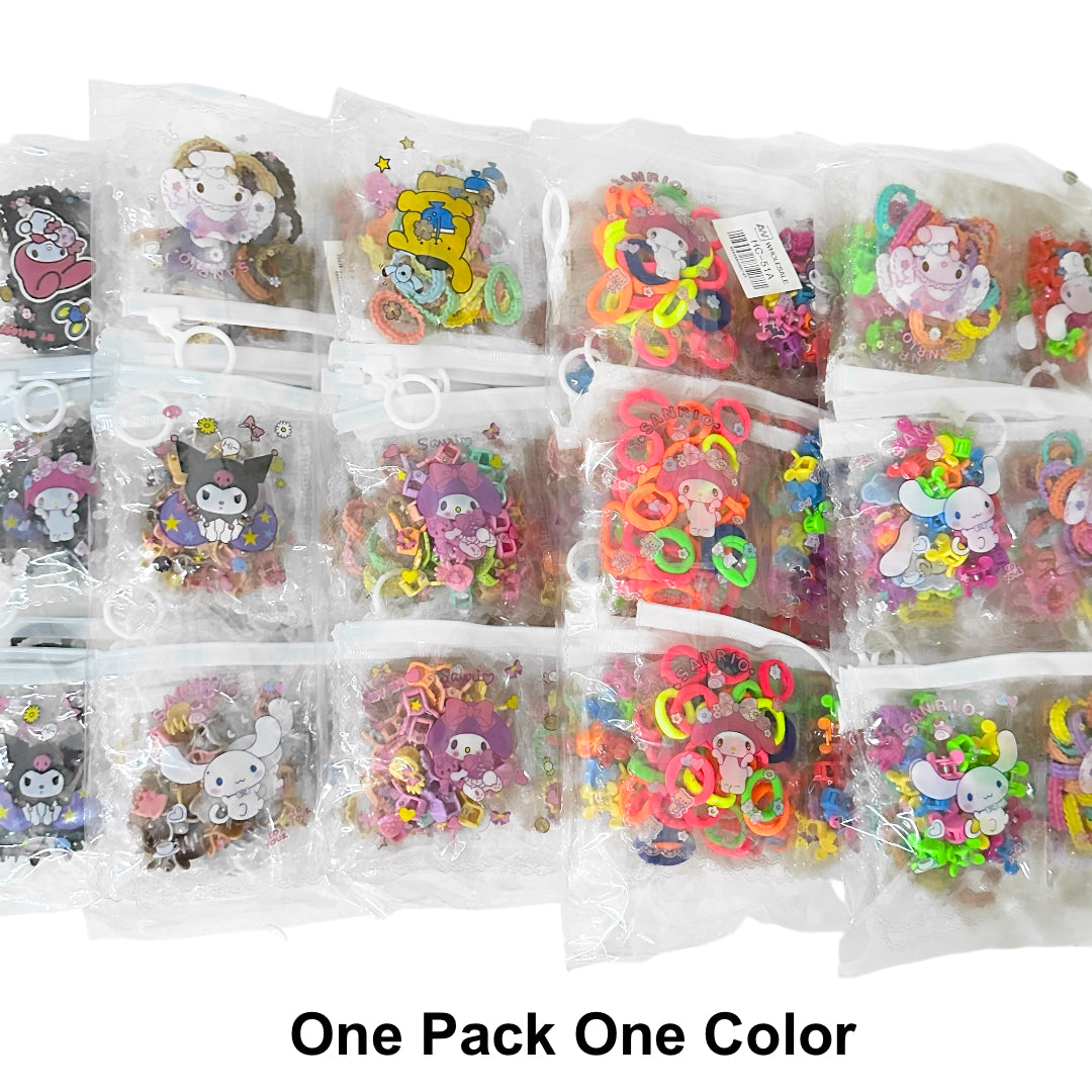 HC-51/HC-51A (12 pouches) 15 Hair Clip + 20 Hair Tie Pouch Set