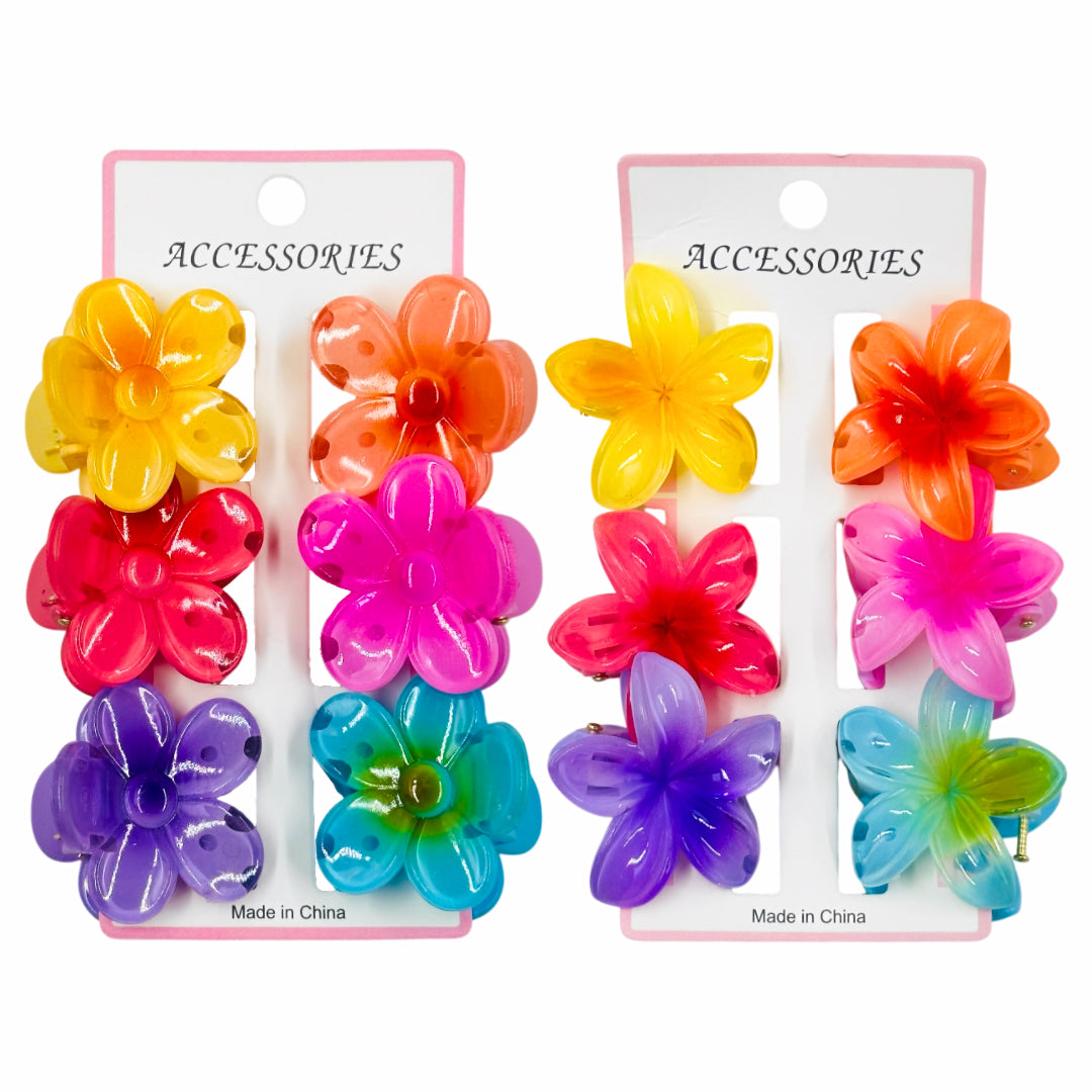 HC-53 (6 pcs) Glossy 4 cm Hair Clips