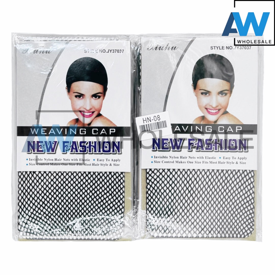HN-08 (12 cards) Black Nylon Hair Nets