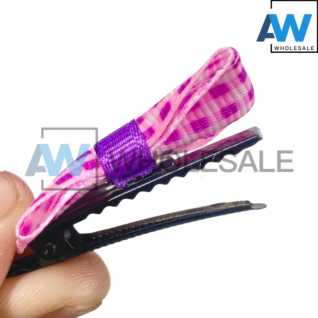 HP-69 (10 pcs) Mini Ribbon Hair Clips