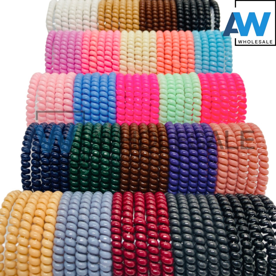 HPN-1117 (50 pcs) 5 cm Telephone Wire Hair Ties