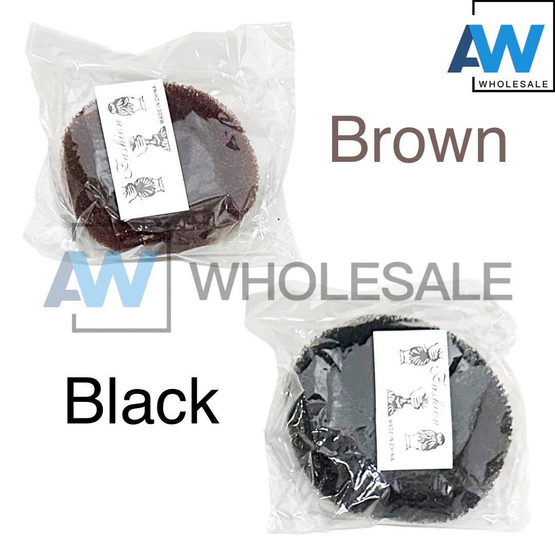 HPN-1121 (12 pcs) Hair Bun Scrunchies Hair Ties