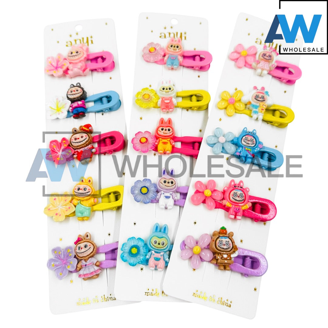HPN-2220 (1 card) Labubu Hair Clip Sets