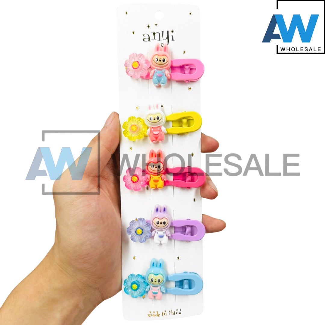 HPN-2220 (1 card) Labubu Hair Clip Sets