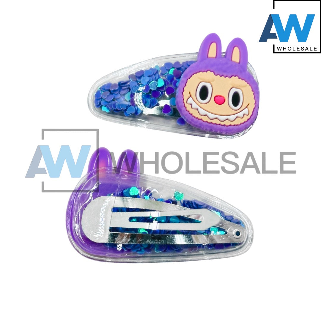 HPN-2221 (1 card) Labubu Snap Hair Clip Sets