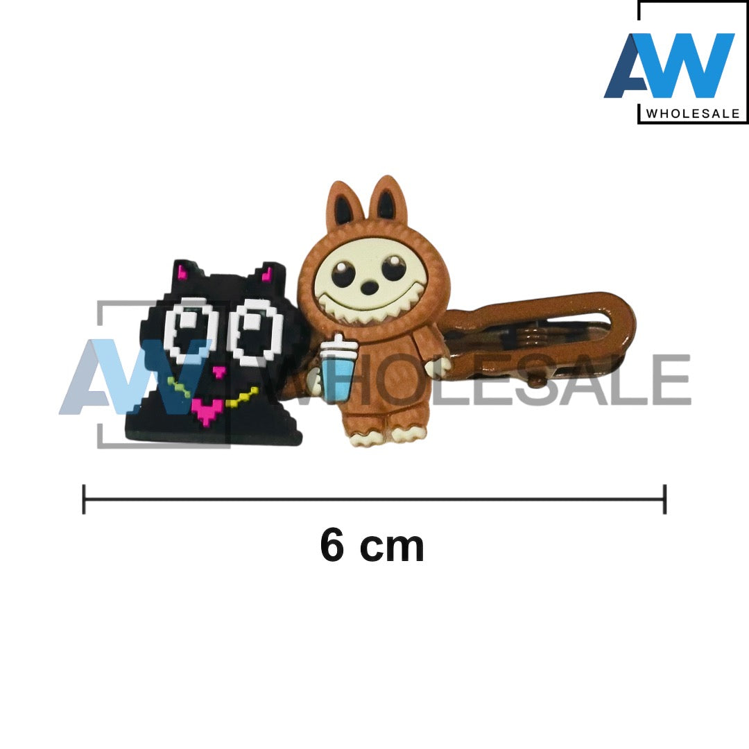 HPN-2222 (1 card) Labubu Hair Clip Sets