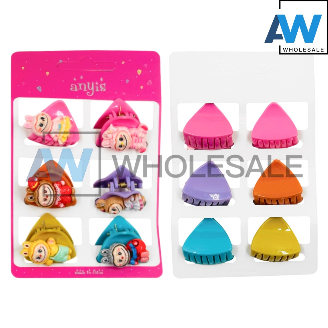 HPN-2236 (1 card) Labubu Hair Clip Set