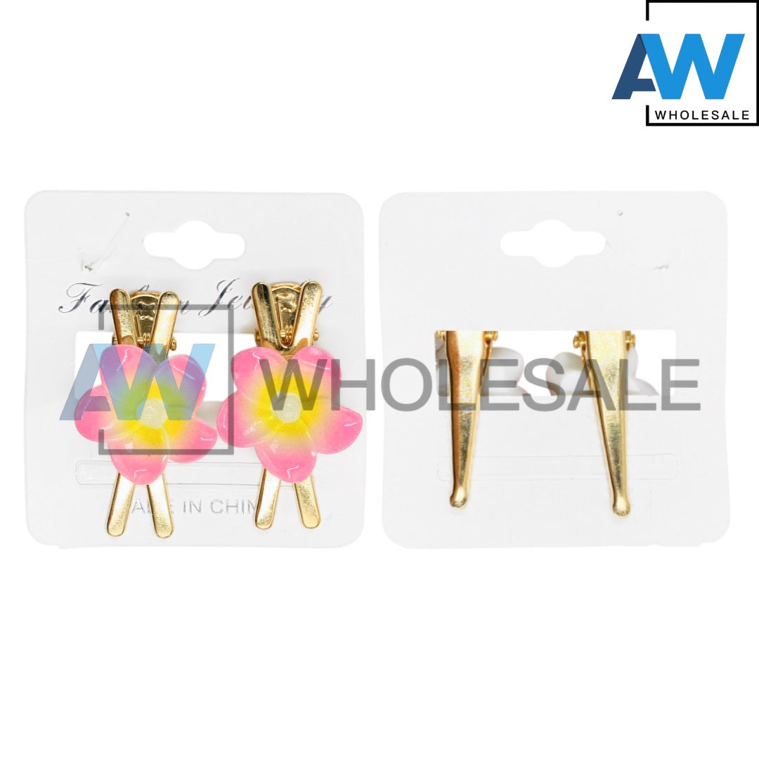 HPN-2251 (10 pcs) Flower Hair Clips