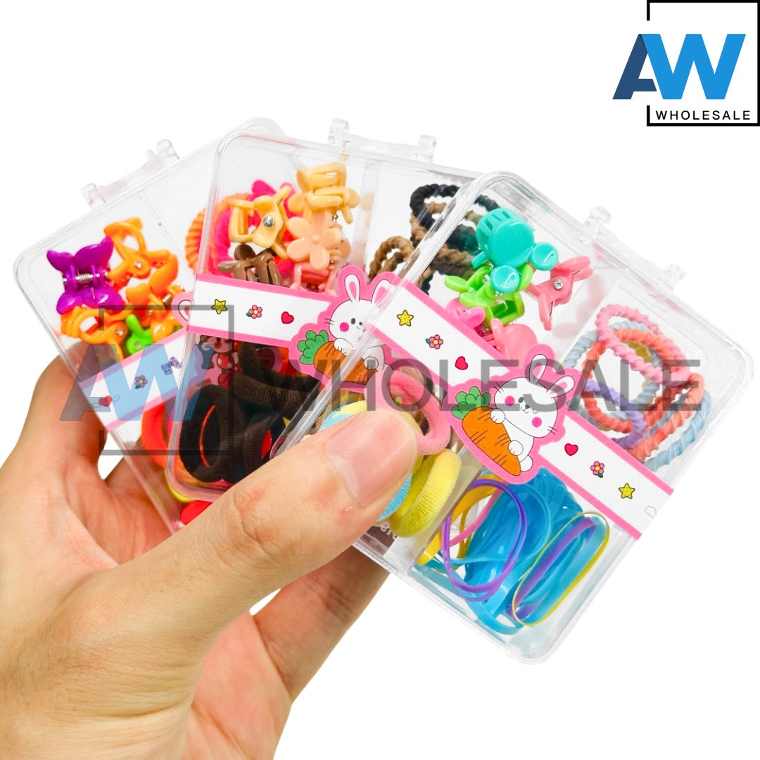 HPN-2280 (12 cases) Hair Tie & Hair Clip Set