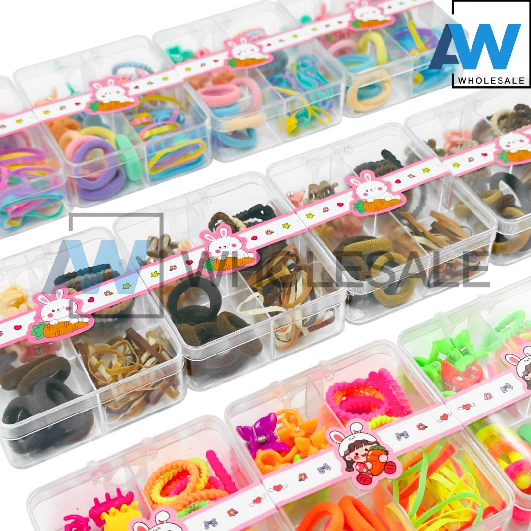 HPN-2280 (12 cases) Hair Tie & Hair Clip Set