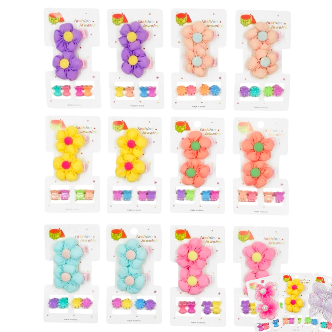 HPN-2288 (12 cards) 6 in 1 Hair Clip Set