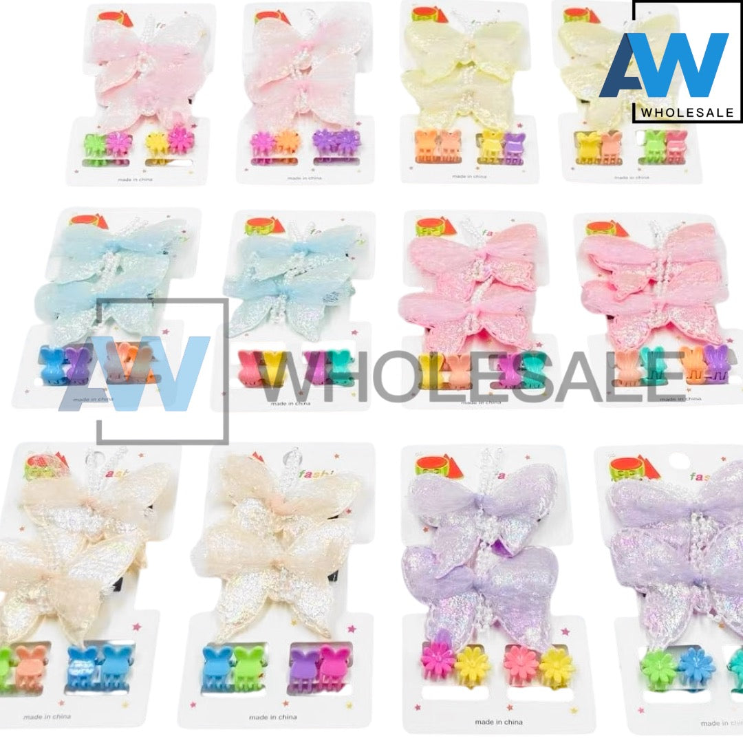 HPN-2288 (12 cards) 6 in 1 Hair Clip Set