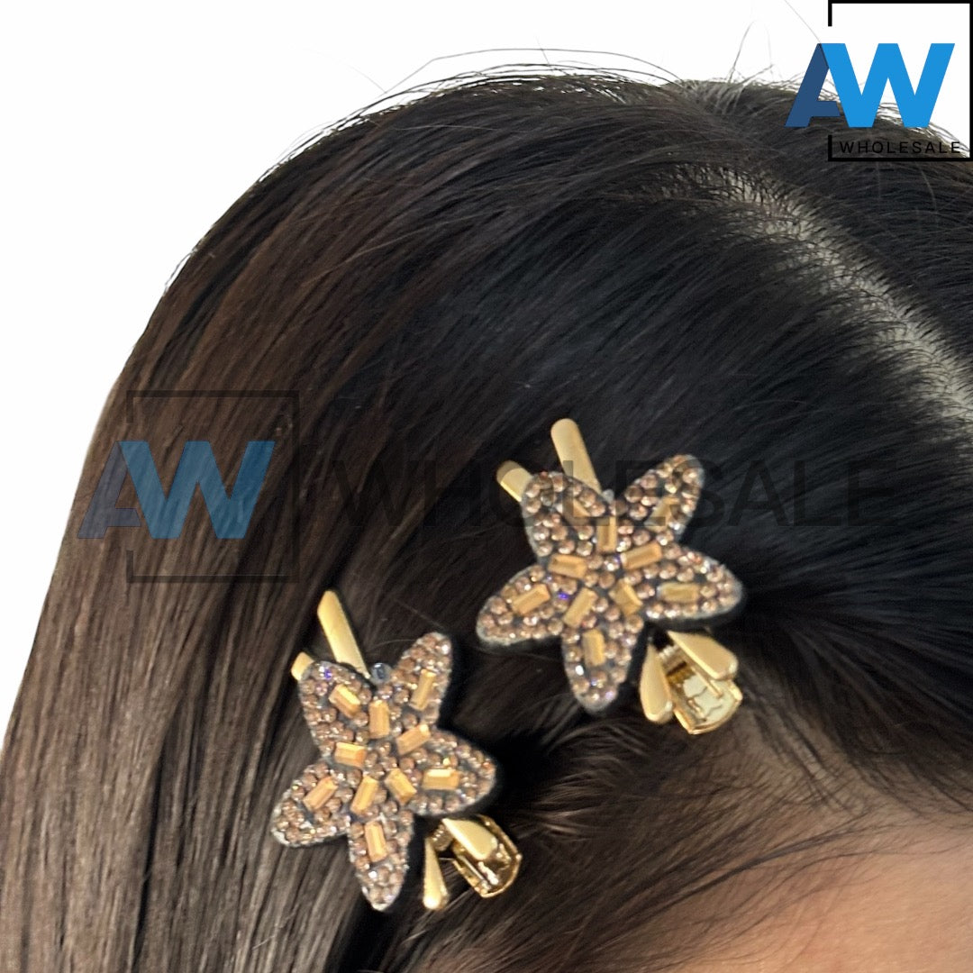 HPN-2291 (10 pcs) Gemstone Shape Hair Clip