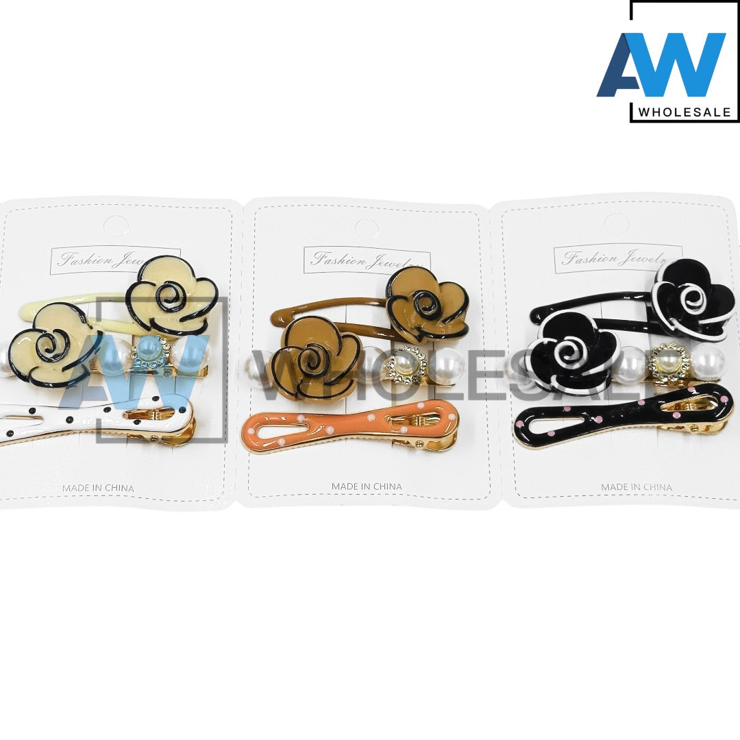 HPN-2301 (12 cards) 3 in 1 Hair Clip Set