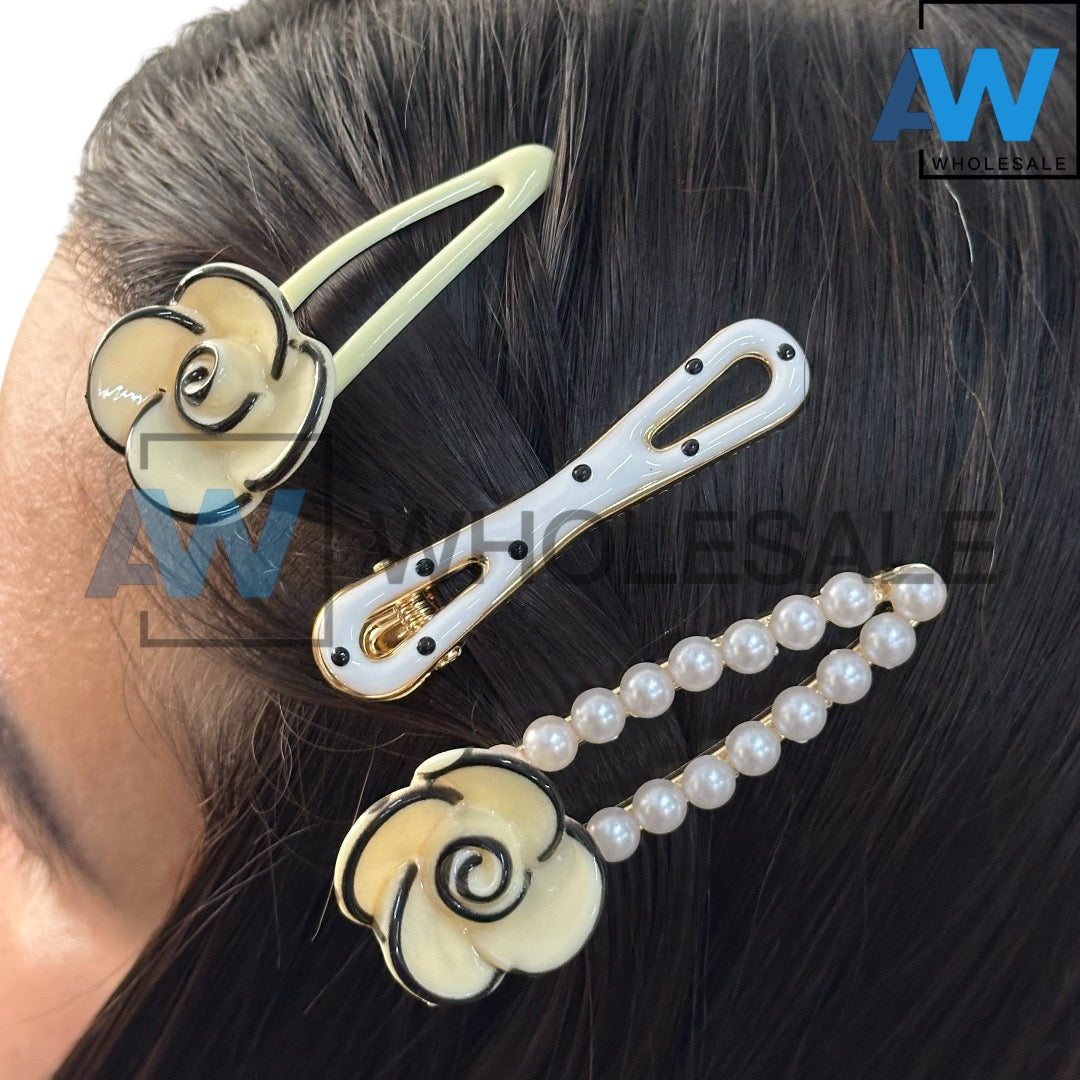 HPN-2301 (12 cards) 3 in 1 Hair Clip Set