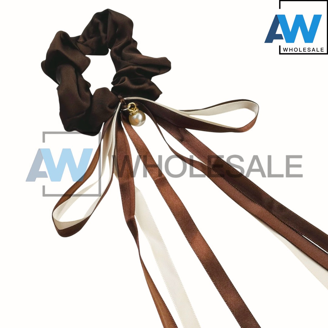 HPN-2304 (10 pcs) Satin Ribbon Hair Ties
