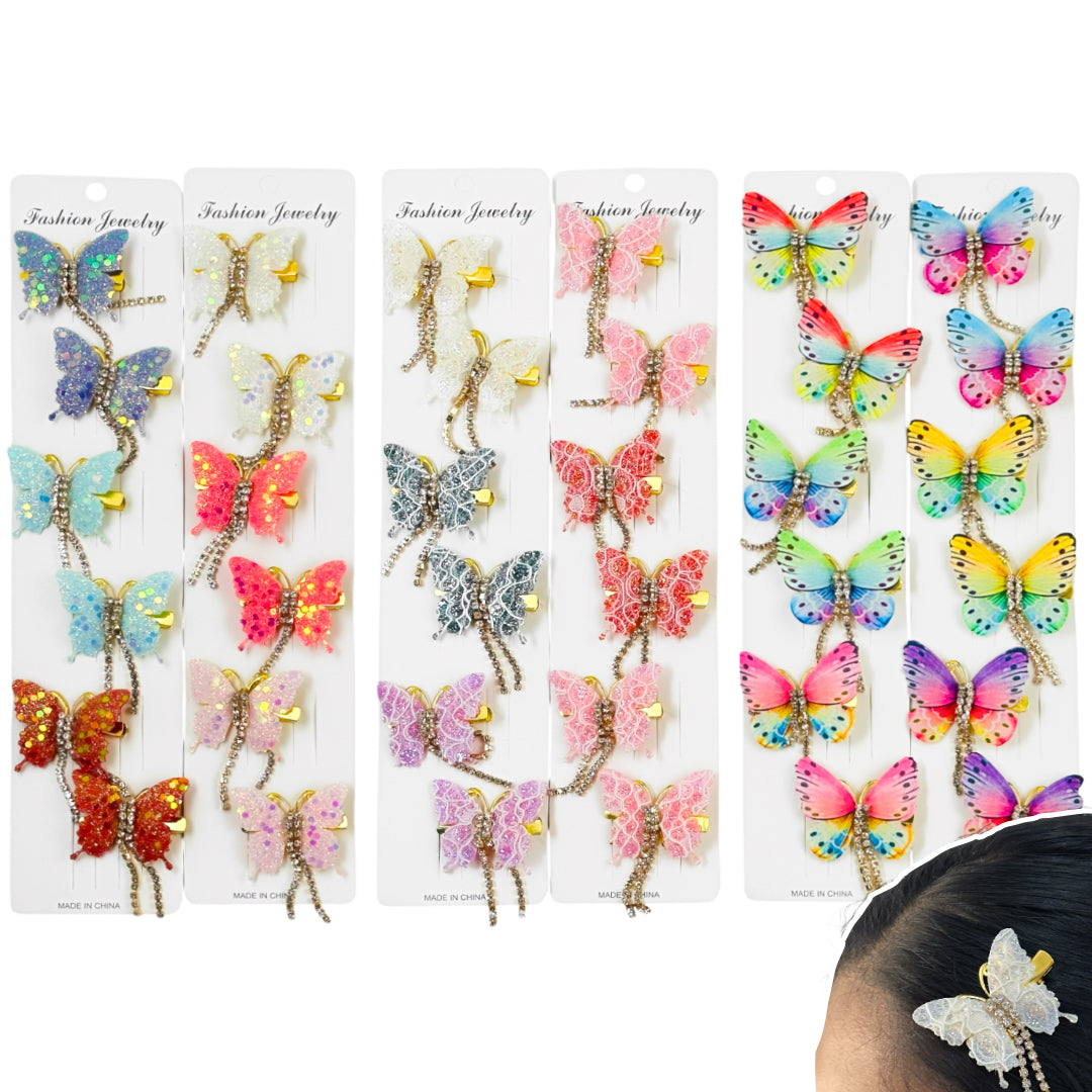 HPN-2310 (12 pcs) Pearl Golden Hair Clip