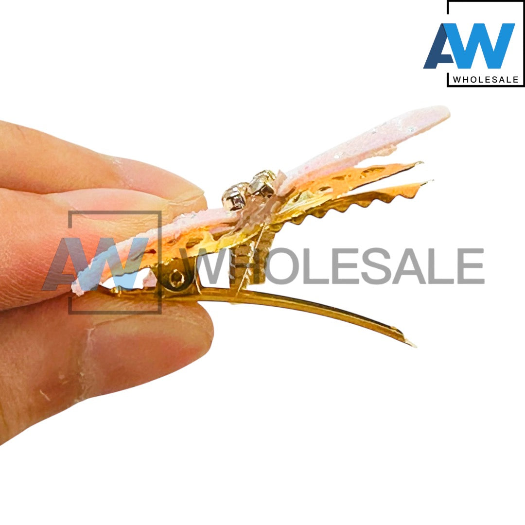 HPN-2310 (12 pcs) Pearl Golden Hair Clip