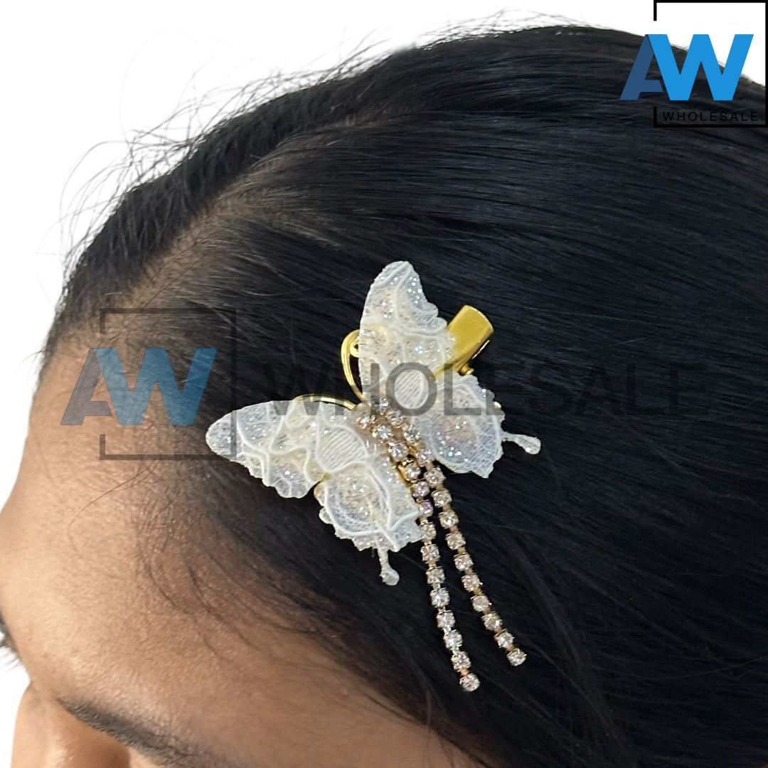 HPN-2310 (12 pcs) Pearl Golden Hair Clip