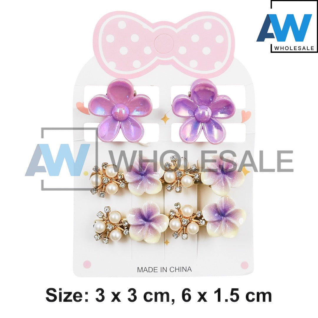 HPN-2443 (12 cards) 4 in 1 Hair Clip Set