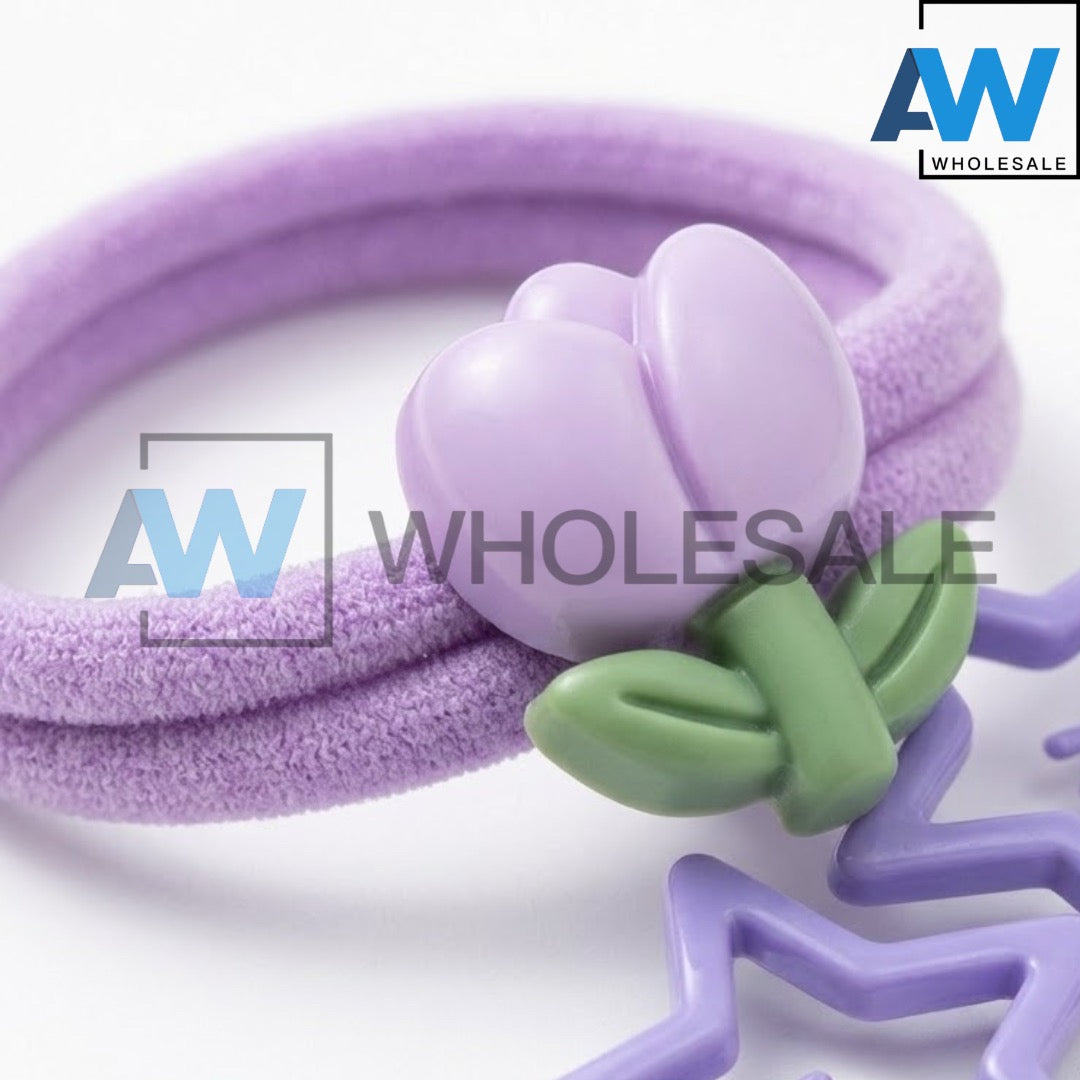 HPN-2634 (12 cards) 8 in 1 Hair TIe + Hair Clip Set
