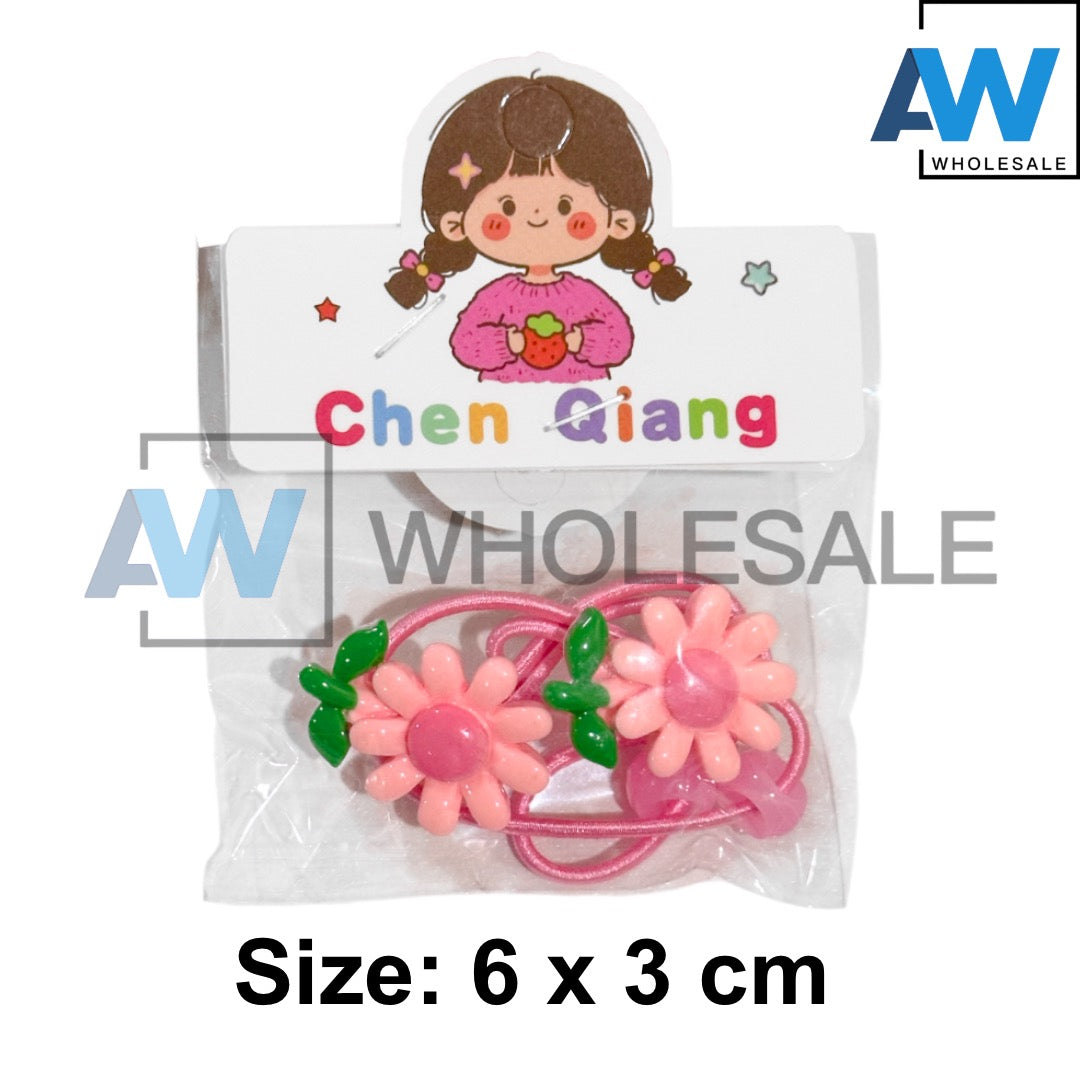 HPN-2639 (1 card) Assorted Design Elastic Hair Ties