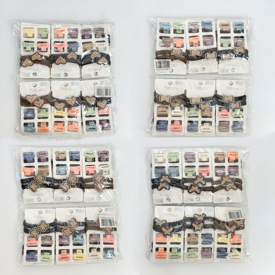 HPN-2683 (12 cards) 4 Claws + 2 Ties Mini Claw & Tie Set